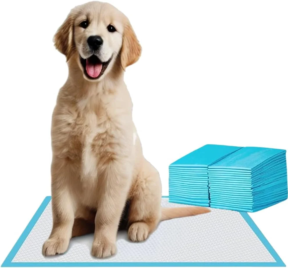 Dog Puppy Pads 60x45cm 50 Pack Medium Size 5-Layer Puppy Training Pads with Leak-Proof Quick-Dry Design Pads Pee Pads for Pets