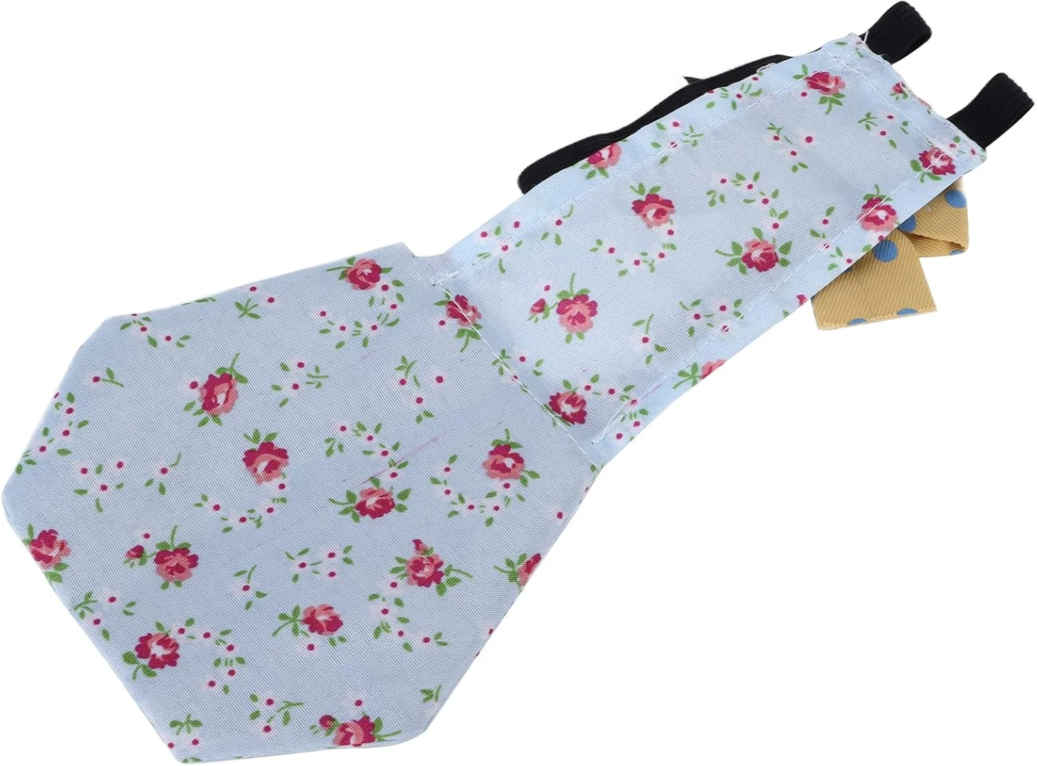 پوشک مخصوص حیوانات خانگی Pssopp برای مرغ، اردک، غاز یا مرغ خانگی، لباس طیور با پاپیون (L گل آبی)