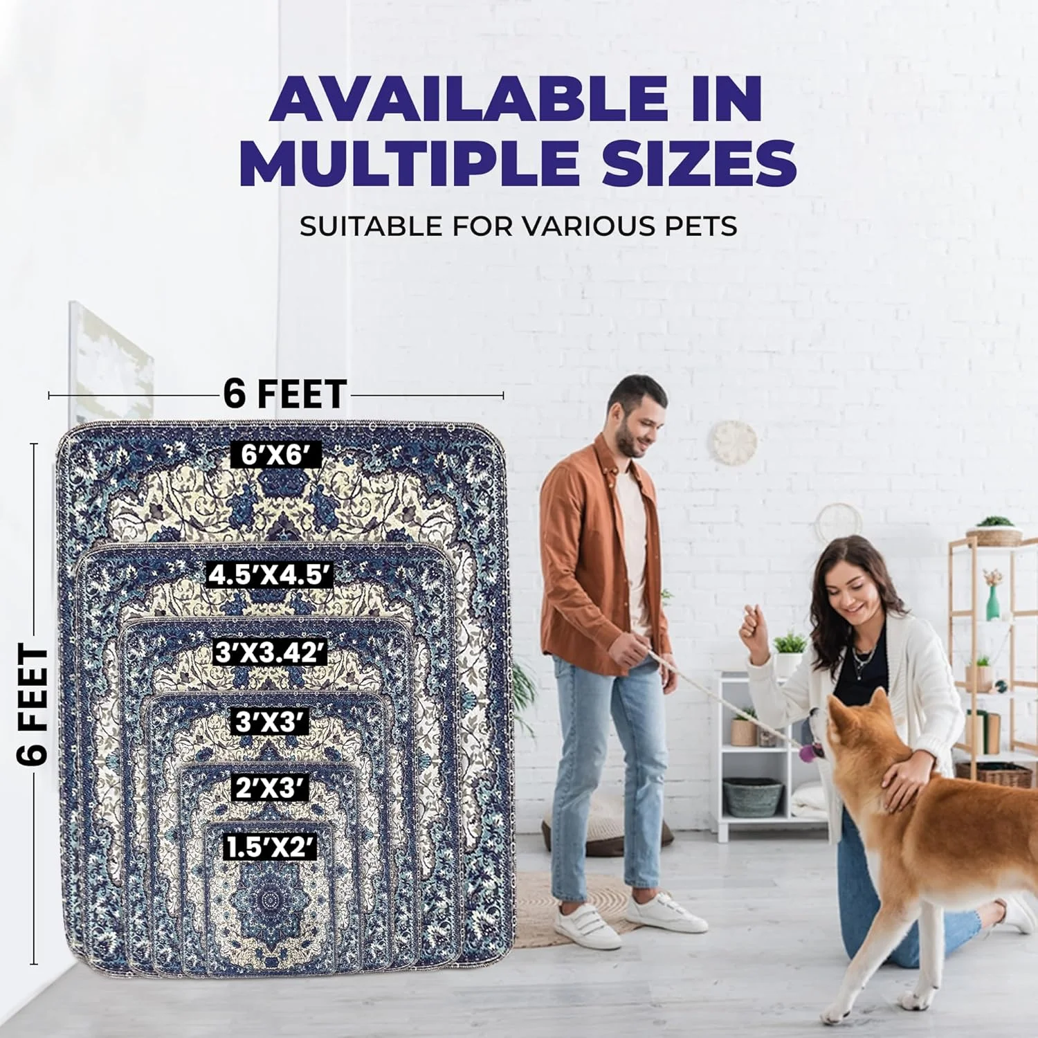 پدهای ادرار سگ قابل شستشو PUPIBOO - 2 عدد پد آموزش توله سگ فوق العاده جاذب و قابل استفاده مجدد سایز XXS - 100٪ ضد آب، ضد نشت و ضد لغزش برای آموزش ادرار حیوانات خانگی پدهای ادرار سگ قابل شستشو PUPIBOO - 2 عدد پد آموزش توله سگ فوق العاده جاذب و قابل استفاده مجدد سایز XXS - 100٪ ضد آب، ضد نشت و ضد لغزش برای آموزش ادرار حیوانات خانگی