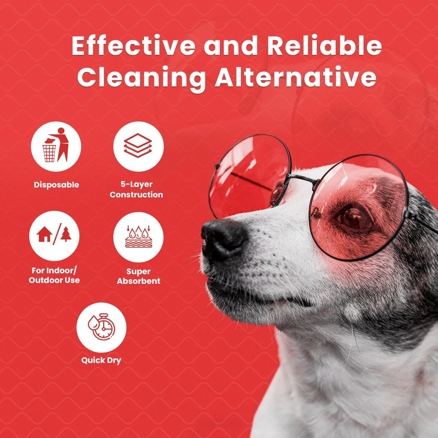 پدهای آموزشی حیوانات خانگی PUPPEE برای سگ، گربه، توله سگ و سایر حیوانات خانگی، پدهای ادرار فوق العاده جاذب | آموزش دهنده مدفوع و ادرار | پدهای توالت، آموزش دهنده ادرار حیوانات خانگی و توله سگ | 100% ضد آب و غیر لغزنده - 60X45CM