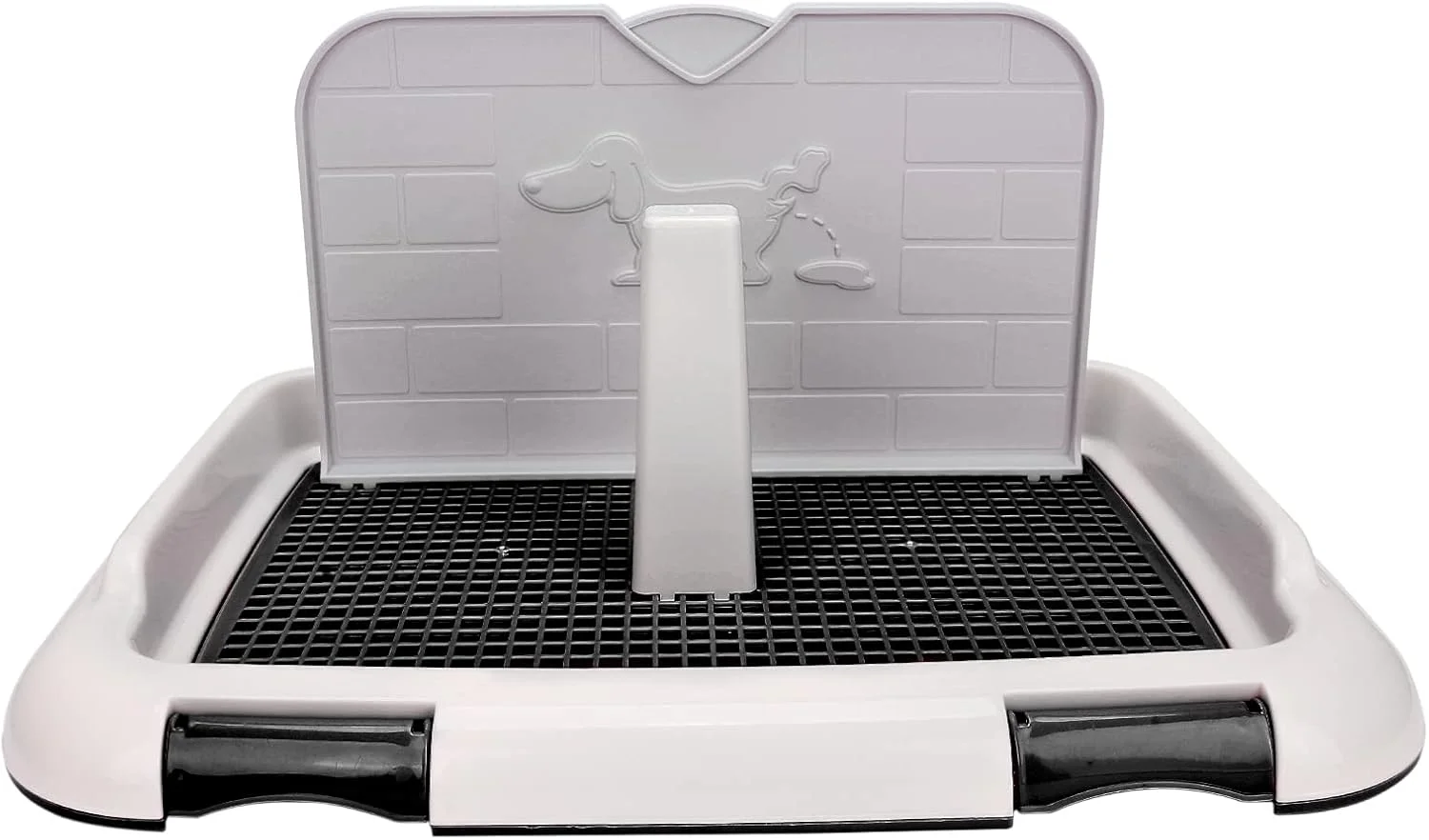 توالت سگ خانگی Pssopp توالت قابل حمل سگ خانگی پد آموزش سگ توله سگ با سینی برای آموزش زودهنگام سگ خانگی لوازم جانبی فعالیت های داخلی و خارجی (مشکی)