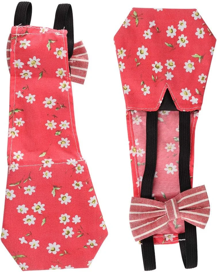 پوشک پارچه ای قابل شستشو برای حیوانات خانگی، مناسب مرغ، قابل حمل، لباس مزرعه، شلوار پوشک قابل استفاده مجدد برای غاز، اردک، کبوتر، مرغ و جوجه