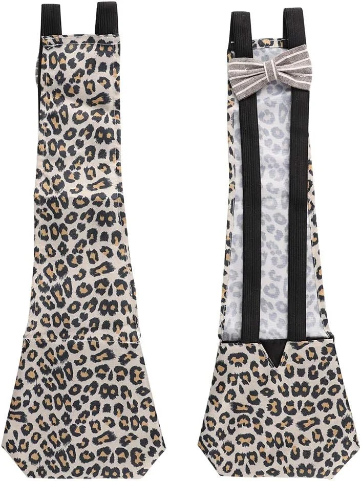 پوشک حیوانات خانگی، پوشک طیور خانگی قابل شستشو و قابل حمل برای غاز، اردک، مرغ، کبوتر (S-طرح پلنگی)