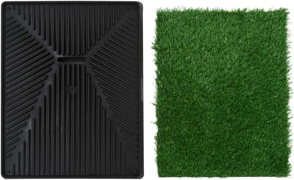 پد چمن آموزش ادرار سگ، توالت حیوانات خانگی سبز و مشکی برای سگ و توله سگ، مناسب استفاده در فضای داخلی