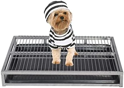 آموزش توالت سگ قابل حمل - جعبه بستر حیوانات خانگی داخلی/خارجی برای آموزش آسان، محافظت از کف و پنجه های خشک، 54x37x8cm، نقره ای - ایده آل برای توله سگ ها و سگ های کوچک