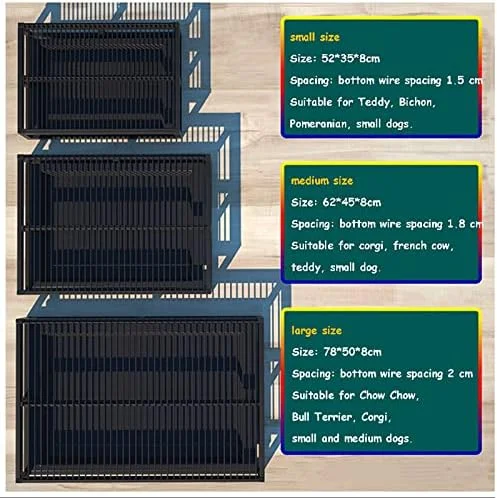 سینی آموزش توالت سگ قابل حمل - نگهدارنده پد توالت بادوام برای استفاده در داخل و خارج از منزل، ایده آل برای آموزش توله سگ و حیوانات خانگی کوچک (52x35x9 سانتی متر، مشکی) سینی آموزش توالت سگ قابل حمل - نگهدارنده پد توالت بادوام برای استفاده در داخل و خارج از منزل، ایده آل برای آموزش توله سگ و حیوانات خانگی کوچک (52x35x9 سانتی متر، مشکی)