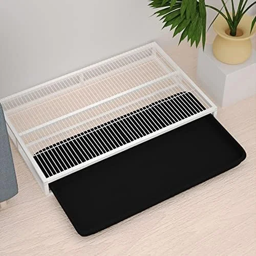 سینی آموزش ادرار سگ قابل حمل - توالت حیوانات خانگی داخلی و خارجی با تمیز کردن آسان، پنجه ها را خشک نگه می دارد، ایده آل برای آموزش توله سگ (54x37x8cm) - استفاده راحت در خانه