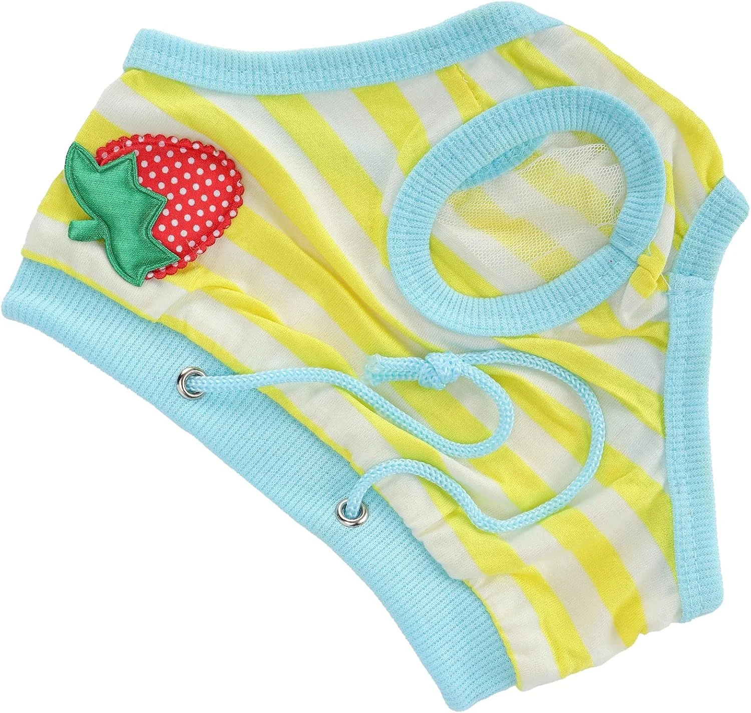 شلوار بهداشتی حیوانات خانگی، تمیز نگهدارنده، الاستیک، تمیز کردن آسان، پوشک حیوانات خانگی سازگار با محیط زیست برای حیوانات خانگی ماده (زرد، XL)