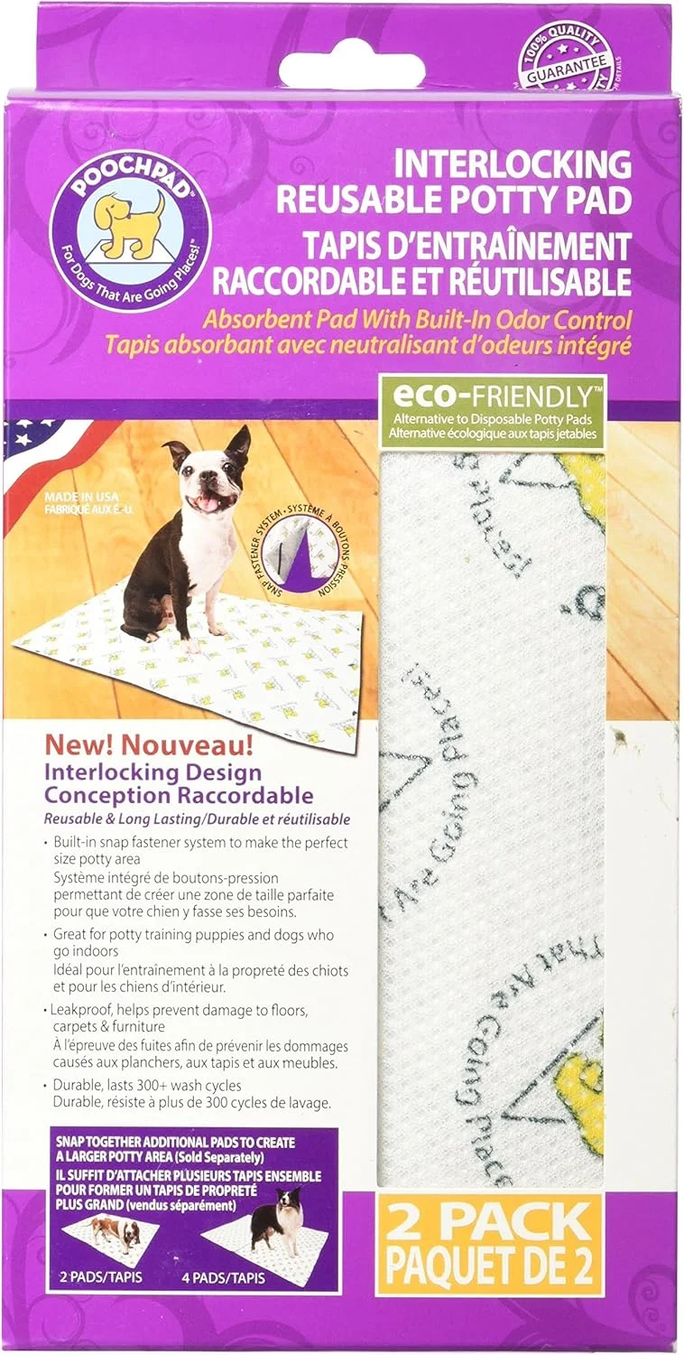 پد جایگزین چمن مصنوعی سگ خانگی، قابل اتصال (بسته 2 عددی)، 40 در 60 سانتی متر