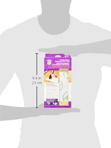 پد جایگزین چمن مصنوعی سگ خانگی، قابل اتصال (بسته 2 عددی)، 40 در 60 سانتی متر