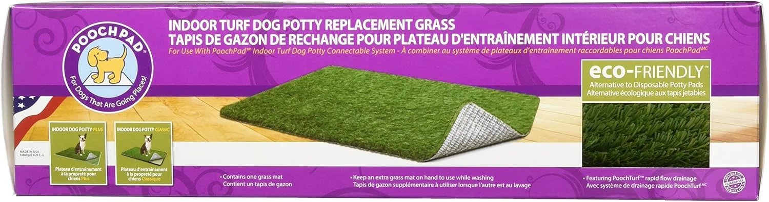 چمن جایگزین توالت سگ خانگی پوچ پد مدل PG16P24RG، سایز 16 در 24 اینچ
