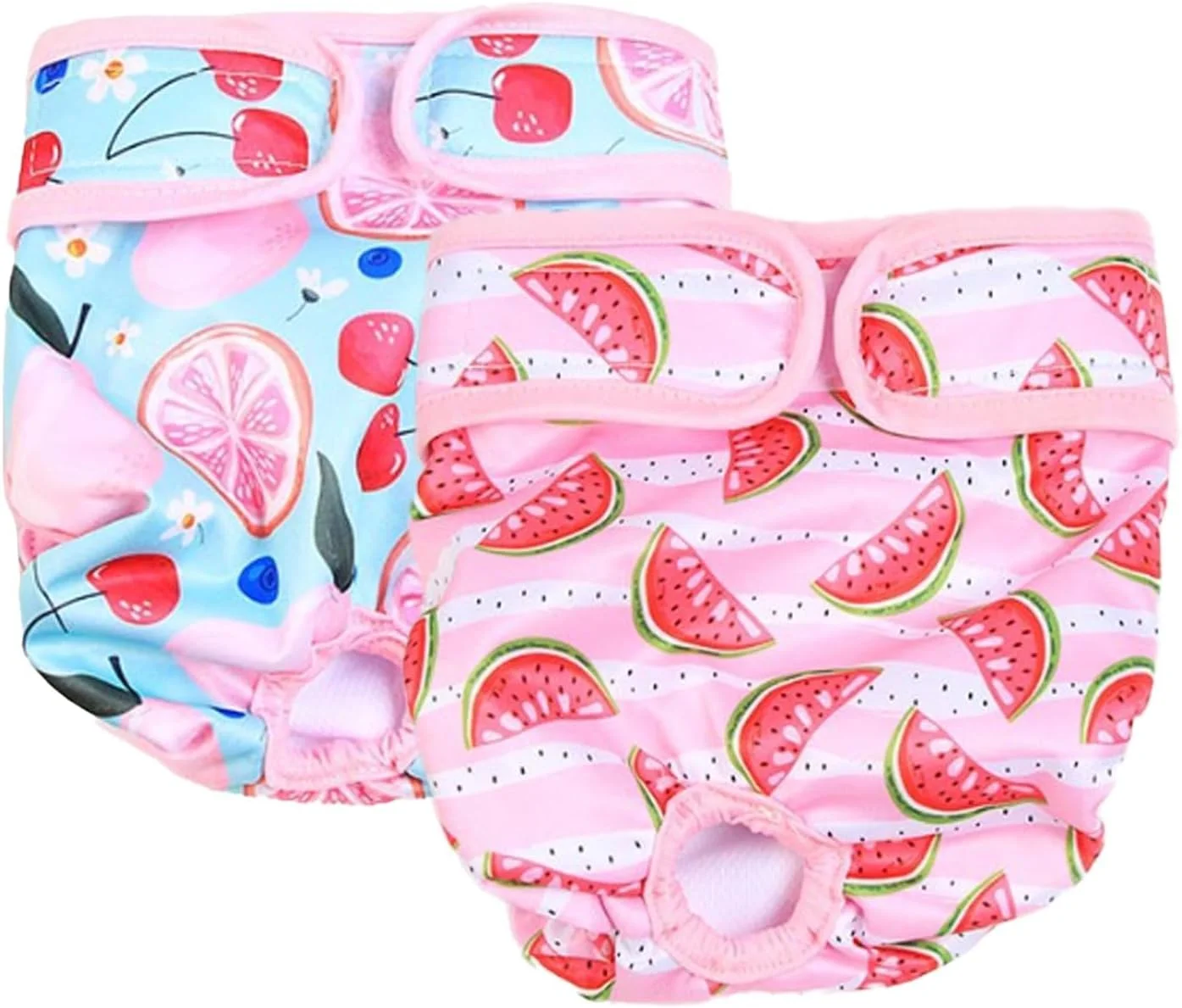 Premium Polyester Dog Diapers, Reusable Dog Period Pants, Washable Female Period Pants, Female Pet Pants Dogs Season Pants, Puppy Sanitary Diapers Wraps for Medium Incontinence Dogs(SIZE:2)