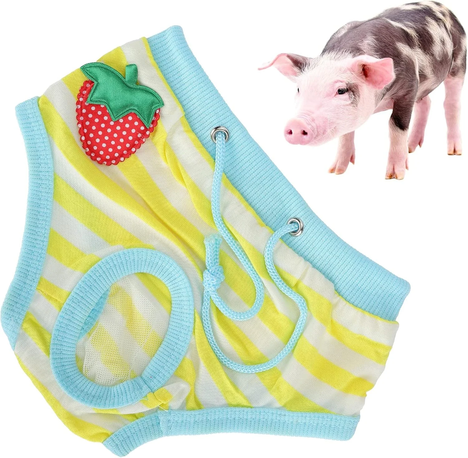 Pet Physiological Pants, Keep Clean Elastic Easy To Clean Pet Diapers Environmentally Friendly for Female Pets(yellow, S)