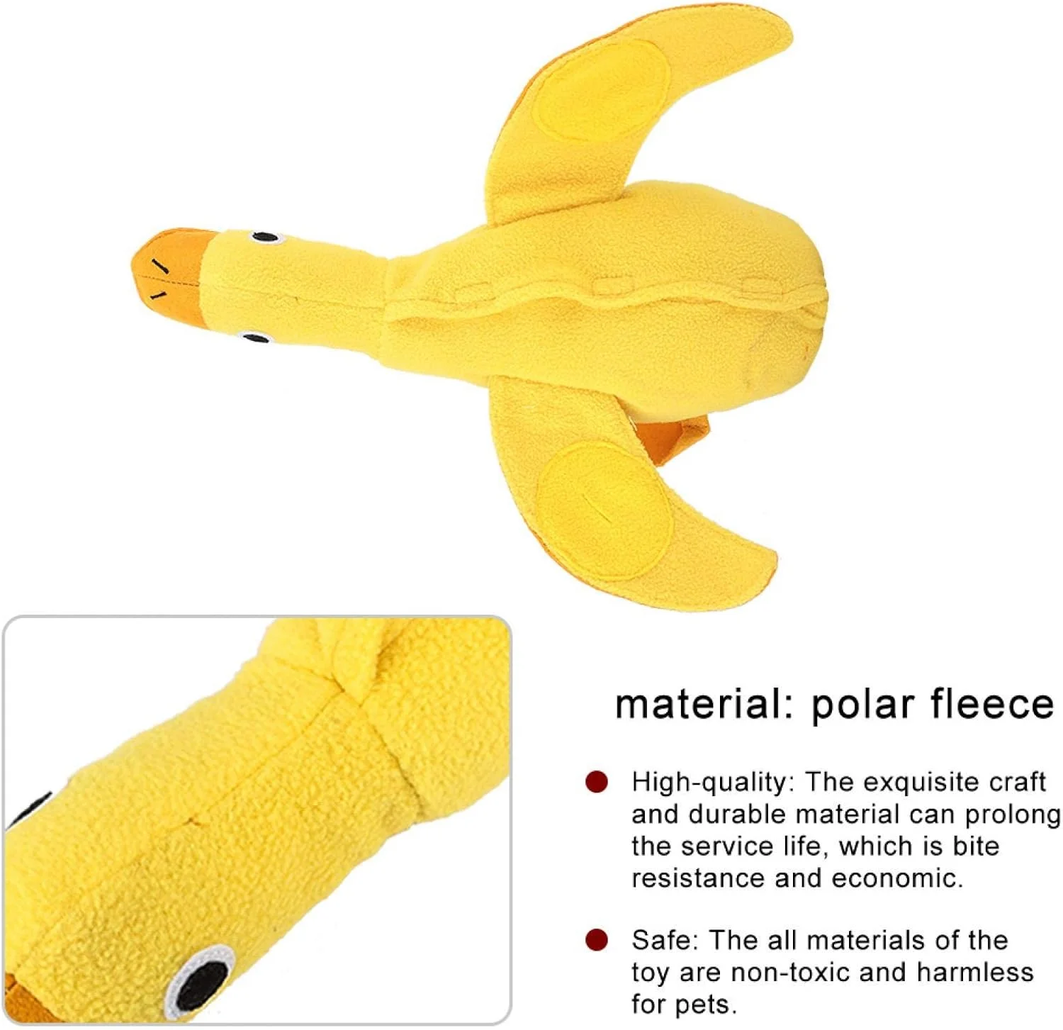 Pokerty9 Puppy Teething Chew Toys, Puppy Toys, Duck Calming Aid Pet Anxiety Relief for Cat Dogs