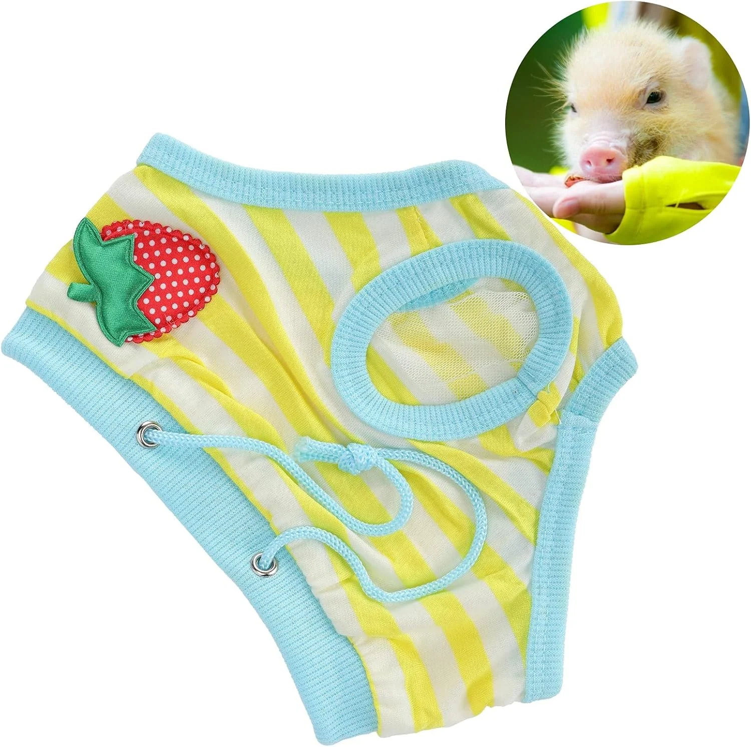 Pet Physiological Pants, Keep Clean Elastic Easy To Clean Pet Diapers Environmentally Friendly for Female Pets(yellow, S)