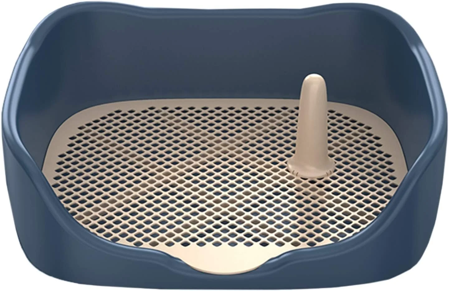 سینی آموزش ادرار سگ و گربه پلاستیکی با میله جداشدنی و نرده جانبی، توالت حیوانات خانگی آپارتمانی برای توله سگ ها و گربه ها (رنگ: آبی، اندازه: 45×38×16 سانتی متر) سینی آموزش ادرار سگ و گربه پلاستیکی با میله جداشدنی و نرده جانبی، توالت حیوانات خانگی آپارتمانی برای توله سگ ها و گربه ها (رنگ: آبی، اندازه: 45×38×16 سانتی متر)