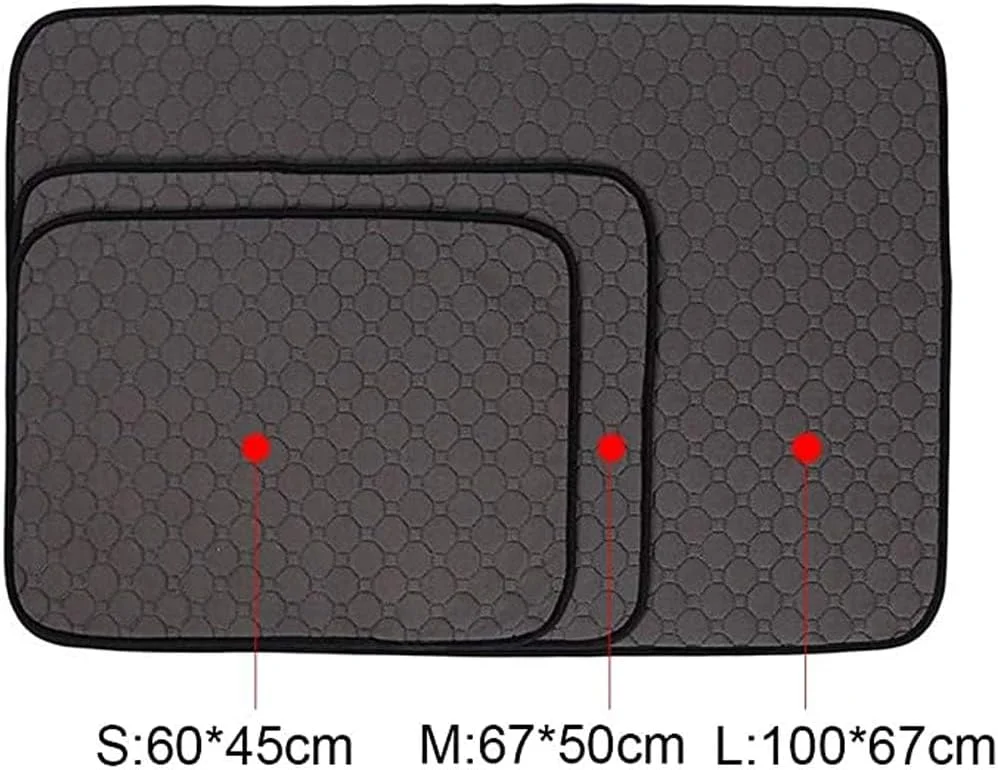 پدهای آموزشی قابل شستشو برای سگ ها، زیرانداز آموزشی توله سگ، پد ادرار سگ ضد آب و قابل استفاده مجدد، پدهای بی اختیاری سگ با قدرت جذب فوق العاده برای کنترل بو در سفر، ضد نشت، ضد لغزش