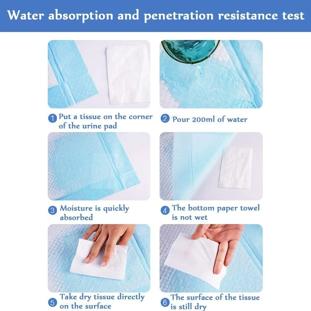 پدهای آموزشی حیوانات خانگی، پد بی اختیاری ادرار، پدهای آموزشی سگ و توله سگ، پد جاذب ادرار توالت حیوانات خانگی، بسیار جاذب و ضد نشت برای محافظت از کف و فرش شما