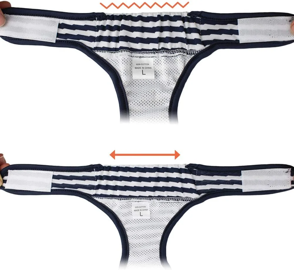 شورت بهداشتی سگ ماده، بسته 3 عددی، پوشک حیوانات خانگی قابل استفاده مجدد، شورت فیزیولوژیکی، پوشک بی اختیاری سگ قابل شستشو در ماشین لباسشویی، راحت، بادوام و قابل تنظیم