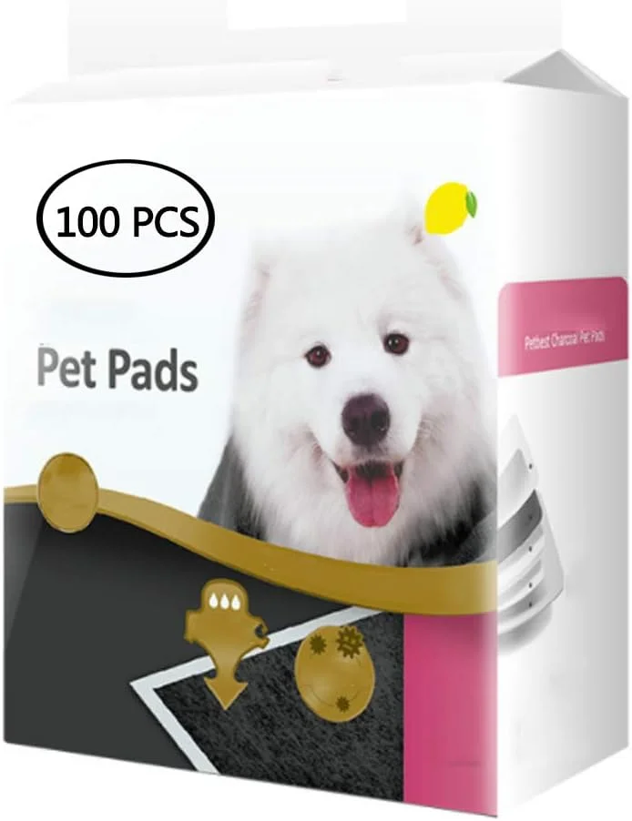 پدهای آموزشی کربنی حیوانات خانگی و سگ با جذب فوری آب، رایحه لیمو، الیاف زغال بامبو برای زیرانداز حیوانات خانگی
