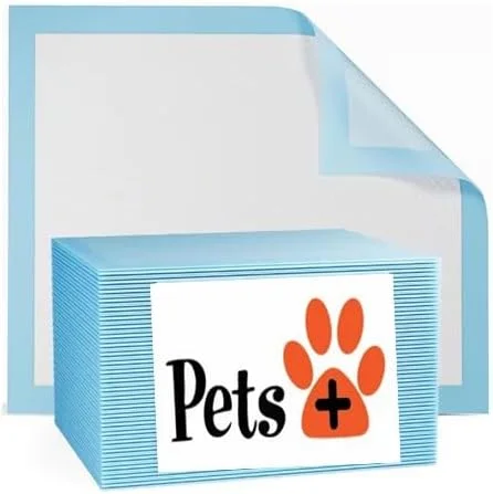 پدهای آموزشی سگ Pets Plus - جامبو، فوق العاده جاذب، ضد نشت، خشک شدن سریع، کنترل بو، محافظت سنگین از کف، 10 عدد