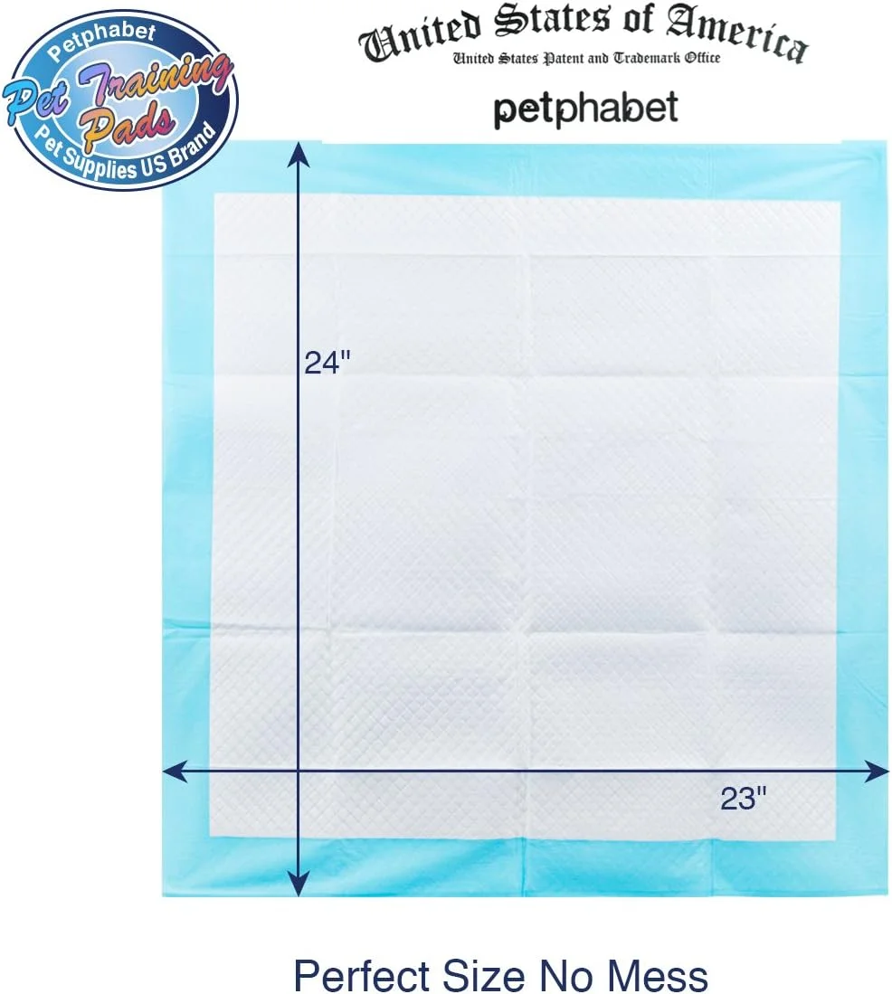 پدهای ادرار پت الفابت - 100 عدد - پدهای سگ 58 در 61 سانتی متر برای آموزش توله سگ