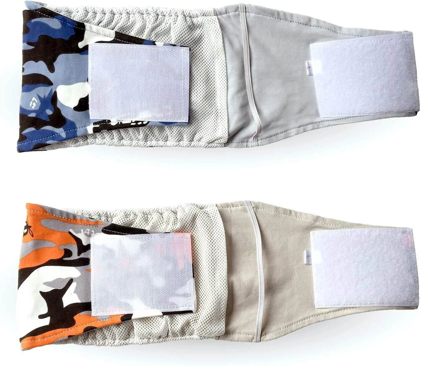 نوار شکمی سگ پتلسو، پوشک سگ نر قابل شستشو، بسته 2 عددی پوشک های قابل استفاده مجدد برای سگ های کوچک و متوسط - سایز M