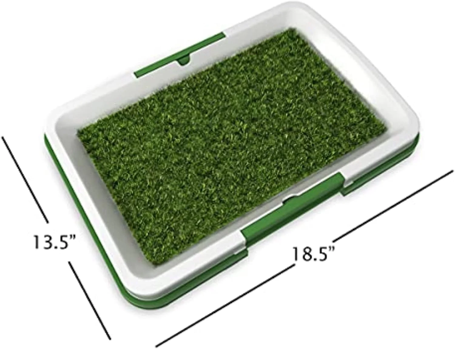 پد دستشویی چمن مصنوعی پت‌میکر برای توله سگ‌ها و حیوانات خانگی کوچک - آموزش ادرار قابل حمل برای استفاده در داخل و خارج از منزل - لوازم ضروری توله سگ، 47 × 33 سانتی‌متر