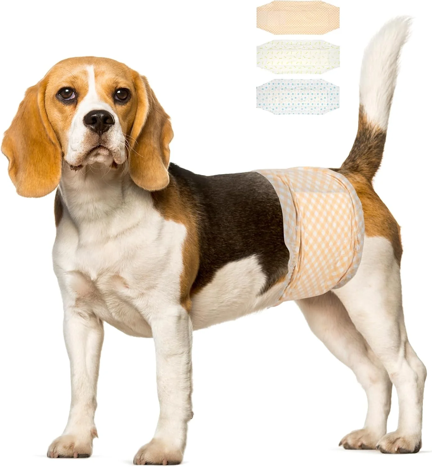 پوشک سگ نر نرم حیوانات خانگی - پوشک یکبار مصرف حیوانات خانگی، بسیار جاذب برای سگ ها و گربه ها، بی اختیاری ادرار، سایز متوسط، 12 عدد پوشک سگ نر نرم حیوانات خانگی - پوشک یکبار مصرف حیوانات خانگی، بسیار جاذب برای سگ ها و گربه ها، بی اختیاری ادرار، سایز متوسط، 12 عدد