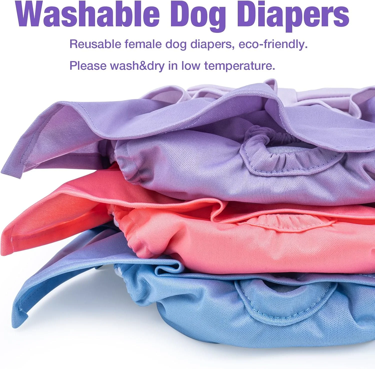 شورت بهداشتی سگ ماده، شورت سگ قابل استفاده مجدد برای سگ های ماده، سایز M، شورت بسیار جاذب برای سگ ها، بسته 3 عددی، شورت قابل شستشو برای سگ ها در دوران قاعدگی/بی اختیاری