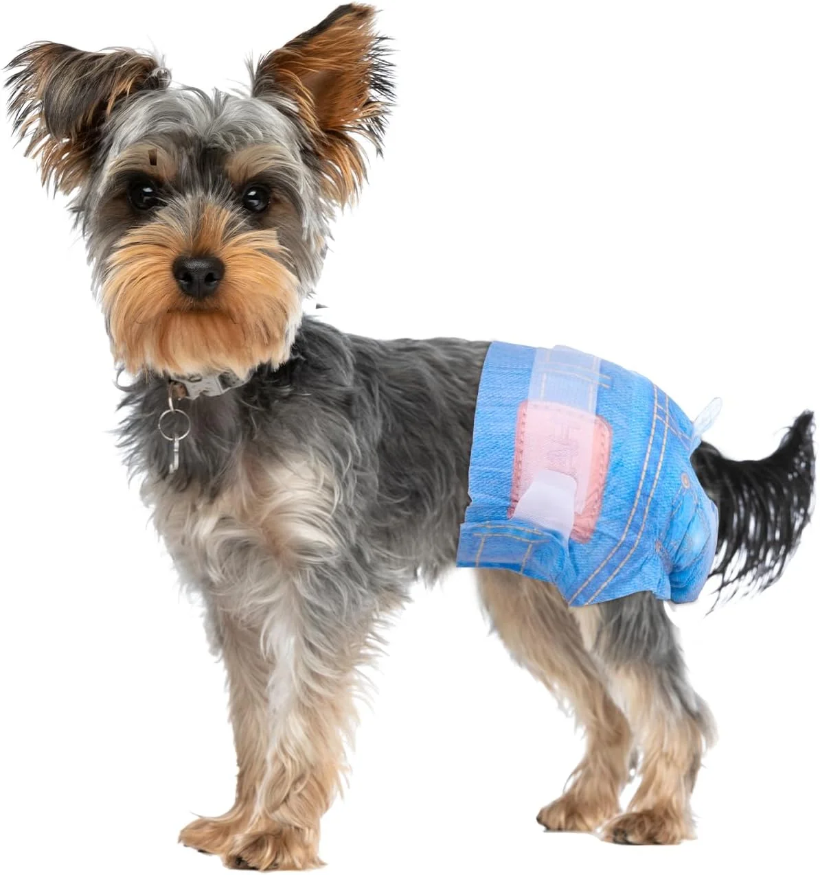 پوشک سگ نرم حیوانات خانگی مخصوص ماده - پوشک یکبار مصرف سگ، پوشک گربه برای گربه های ماده، پوشک توله سگ 16 عددی سایز متوسط