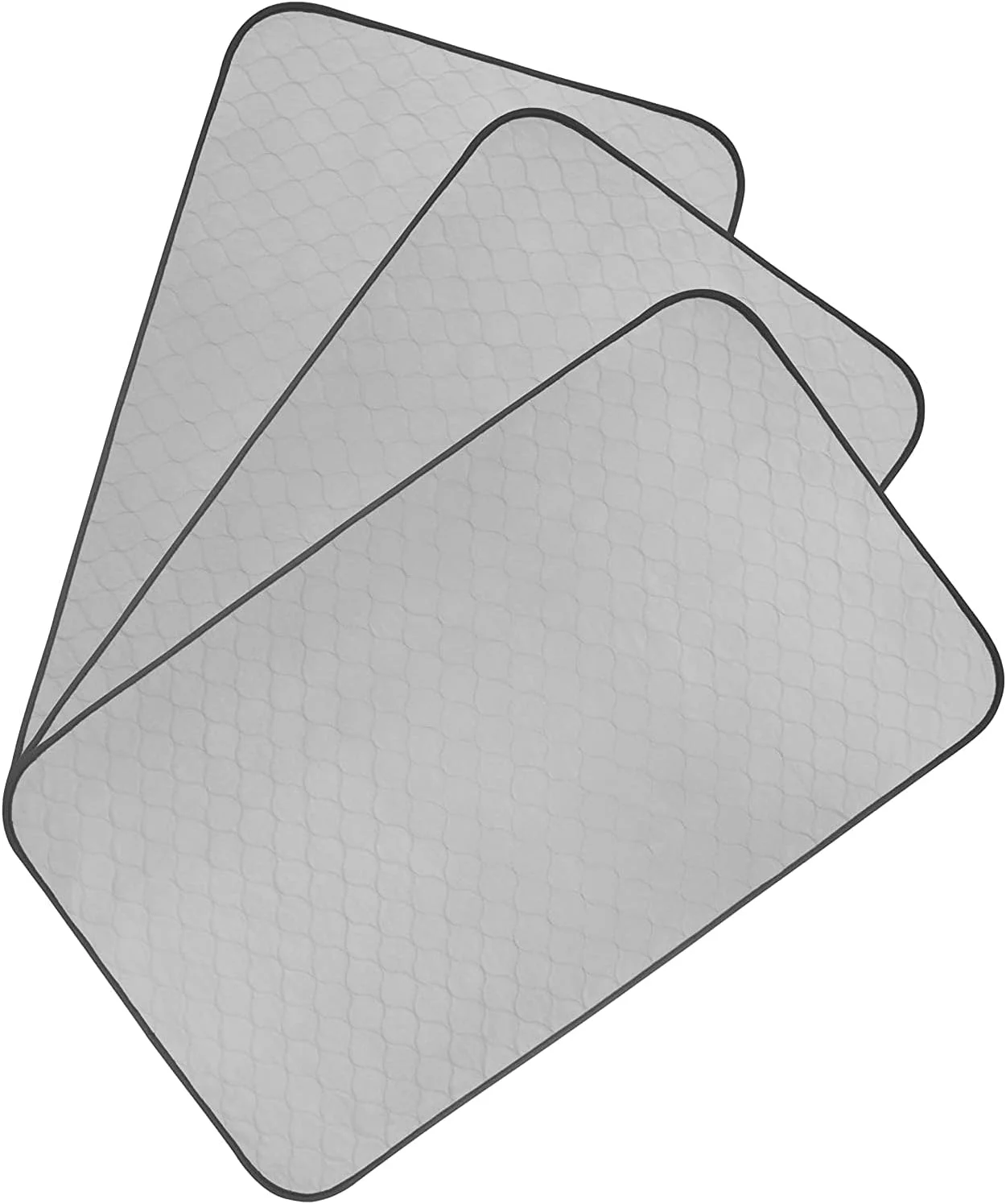 پدهای آموزشی قابل شستشو و چندبار مصرف حیوانات خانگی پت ماگزین با قابلیت جذب بالا و لایه زیرین ضد آب (بسته 3 عددی) خاکستری مناسب قفس استاندارد (XL)