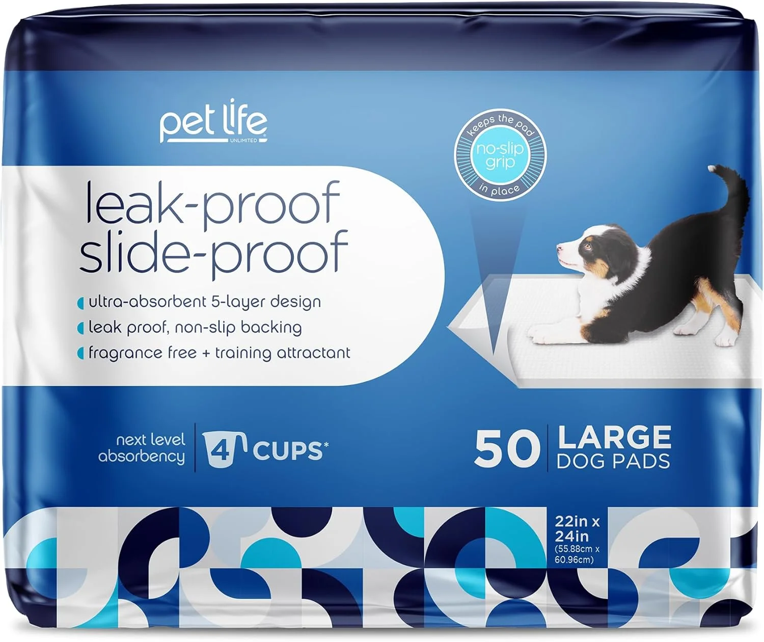پدهای آموزشی سگ PET LIFE UNLIMITED PL360، بسته 50 عددی، خاکستری
