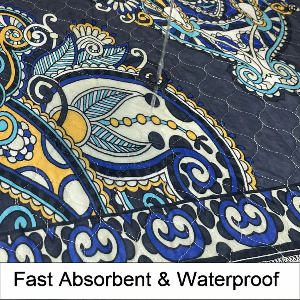 پدهای ادرار سگ Peepeego قابل شستشو، 137x137 سانتی متر، پدهای توله سگ قابل استفاده مجدد با جذب سریع، ضد آب، ضد لغزش، پد عالی برای باکس بازی