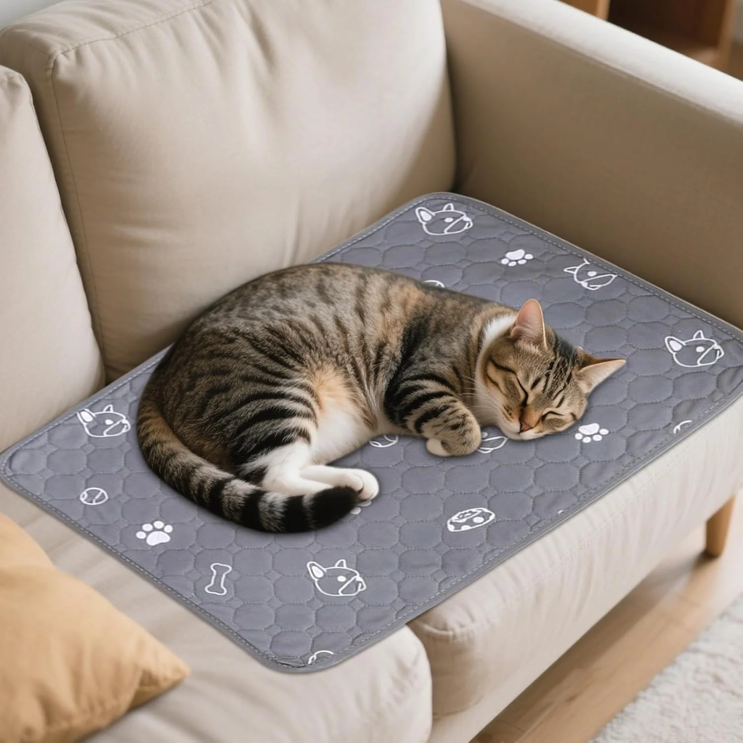 پدهای ادرار حیوانات کوچک، زیرانداز پد ادرار حیوانات کوچک - آستر قابل شستشو و فوق العاده جاذب محافظ کف برای قفس حیوانات کوچک، باکس بستر داخلی، همستر، گربه، چینچیلا