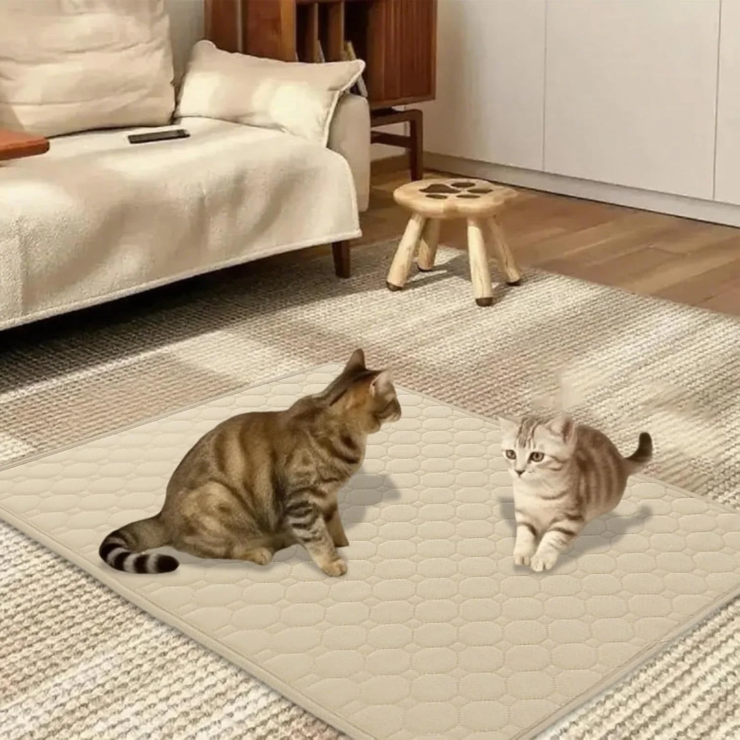 پد ادرار حیوانات خانگی | پد بزرگ آموزش دستشویی سگ - زیرانداز ضد آب ادرار گربه، لوازم حیوانات خانگی برای استفاده در داخل و خارج از خانه، مسافرت، خواب، بازی، زایمان، توله سگ و بچه گربه