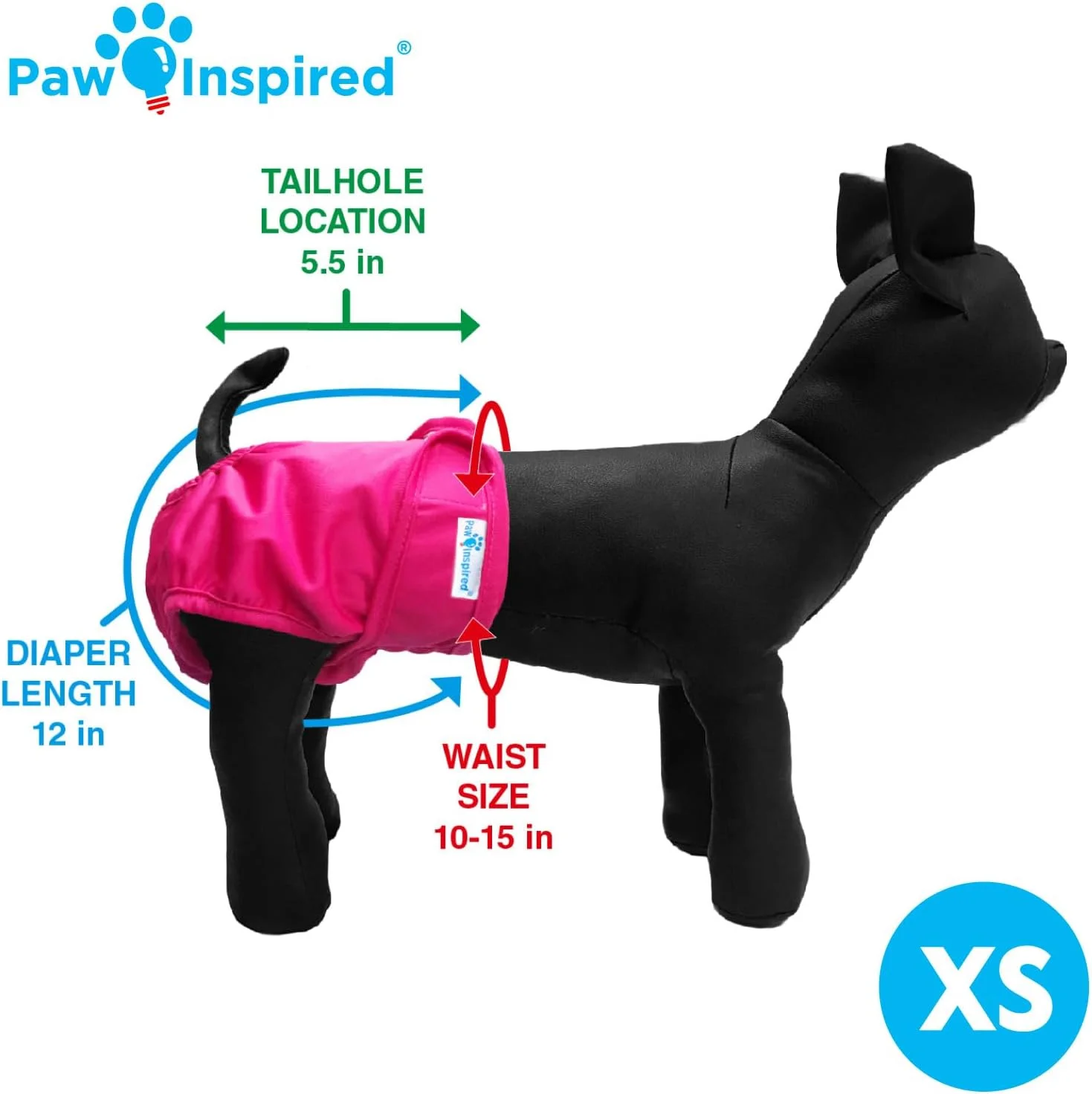 پوشک سگ قابل شستشو Paw Inspired | پوشک سگ چند بار مصرف | پوشک پارچه ای سگ برای سگ های ماده، یا پوشک بی اختیاری سگ (خیلی کوچک (3 عدد)، جور شده (آستر مشکی)) پوشک سگ قابل شستشو Paw Inspired | پوشک سگ چند بار مصرف | پوشک پارچه ای سگ برای سگ های ماده، یا پوشک بی اختیاری سگ (خیلی کوچک (3 عدد)، جور شده (آستر مشکی))