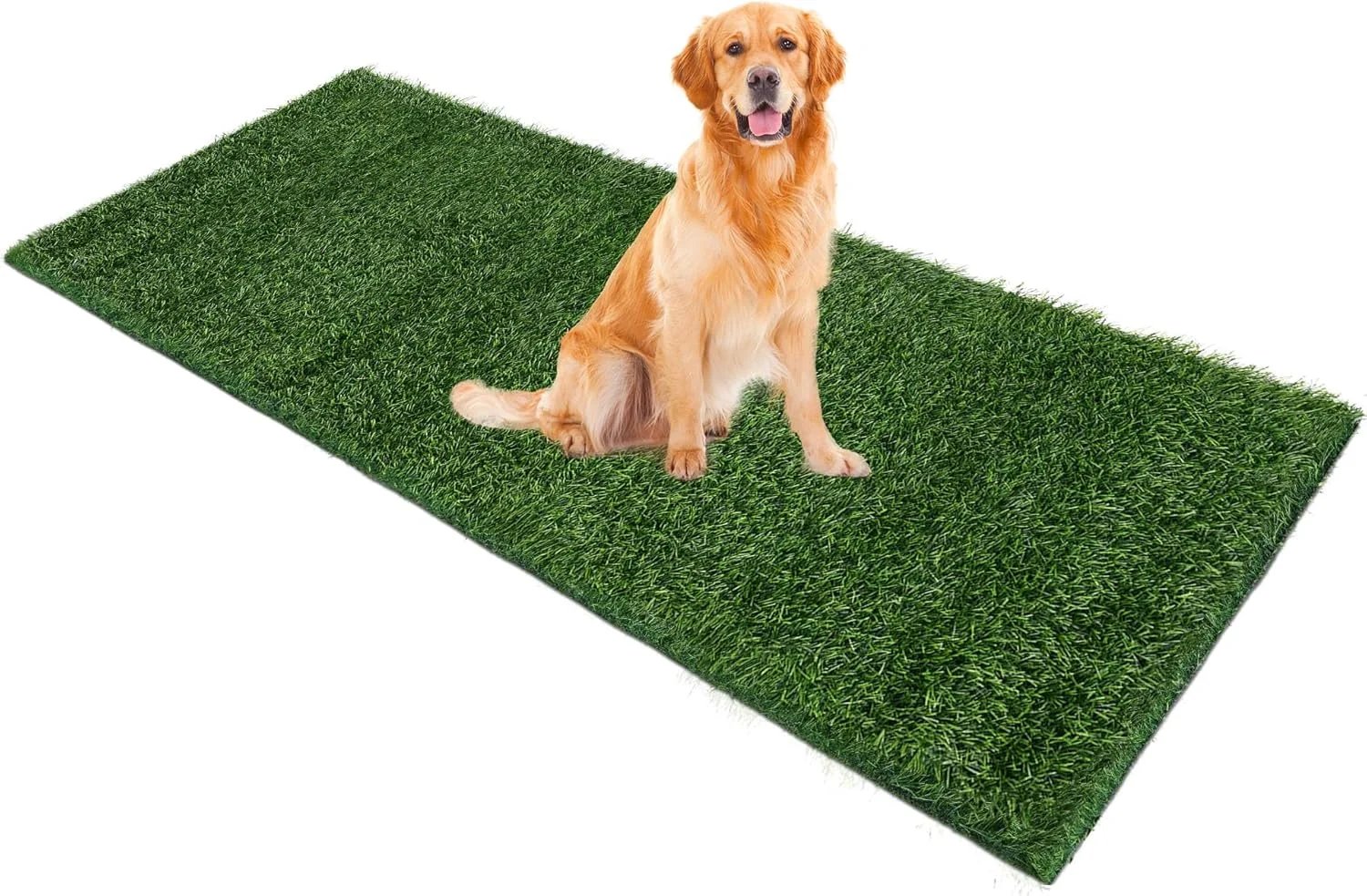 پد چمن سگ Naturei، 305cm x 91cm چمن مصنوعی برای آموزش دستشویی حیوانات خانگی، زیرانداز چمن مصنوعی با سوراخ های زهکشی، تمیز کردن آسان، فرش چمن بزرگ برای استفاده در فضای باز و داخل خانه