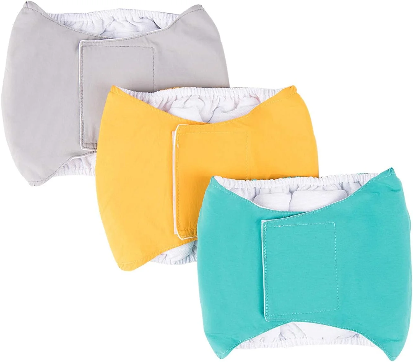 شورت بهداشتی سگ نر، 3 عدد شورت بهداشتی قابل شستشو برای سگ های نر با بی اختیاری ادرار، دور شکم، شلوار بهداشتی فیزیولوژیکی برای سگ های کوچک، متوسط و بزرگ