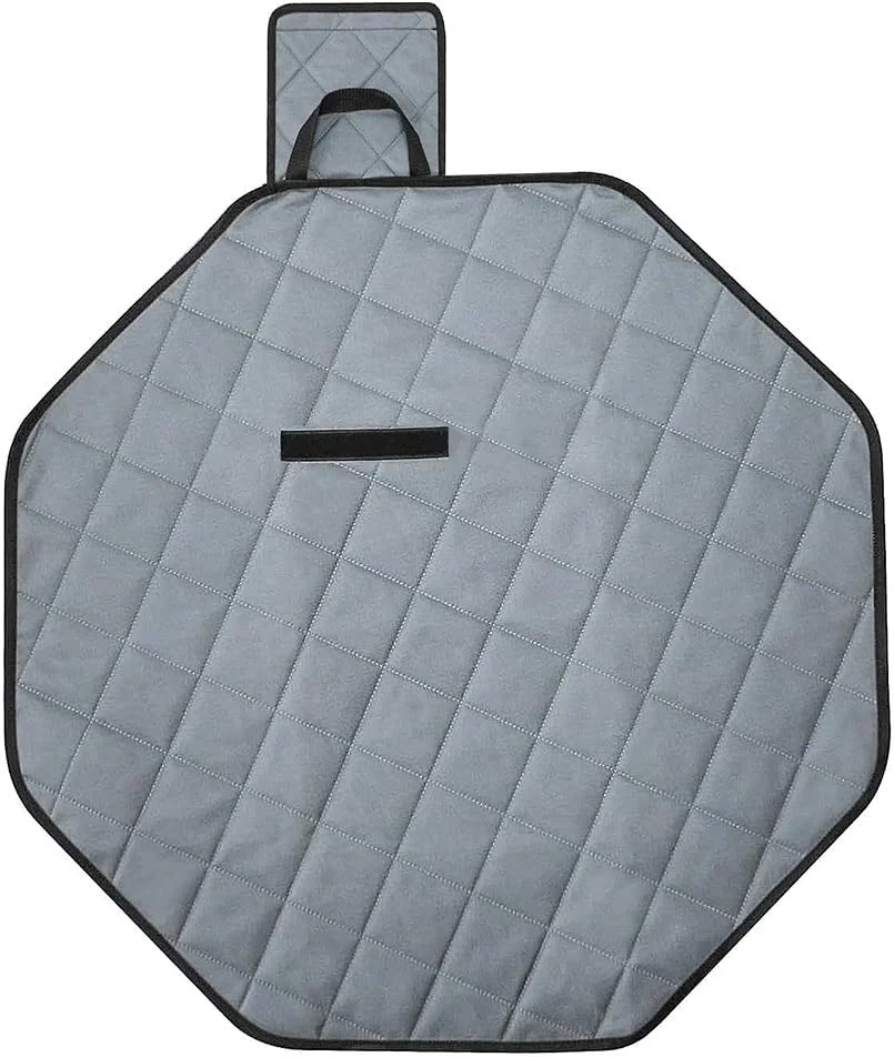 پد آموزشی سگ قابل استفاده مجدد Namvo، تشک ضد ادرار سگ هشت ضلعی، پد ادرار ضد آب توله سگ، تشک لانه بازی سگ قابل شستشو، پد تغذیه فوق العاده جاذب، پد سگ برای لانه بازی هشت ضلعی سگ، خاکستری