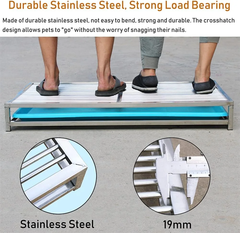 سینی فلزی آموزش ادرار سگ برای حیوانات خانگی و سگ های بزرگ - نگهدارنده پد ادرار توله سگ برای داخل خانه، قفس سگ، پاسیو و حمام - جعبه بستر سگ با کشو (اندازه: بزرگ (94×62×12 سانتی متر)) سینی فلزی آموزش ادرار سگ برای حیوانات خانگی و سگ های بزرگ - نگهدارنده پد ادرار توله سگ برای داخل خانه، قفس سگ، پاسیو و حمام - جعبه بستر سگ با کشو (اندازه: بزرگ (94×62×12 سانتی متر))