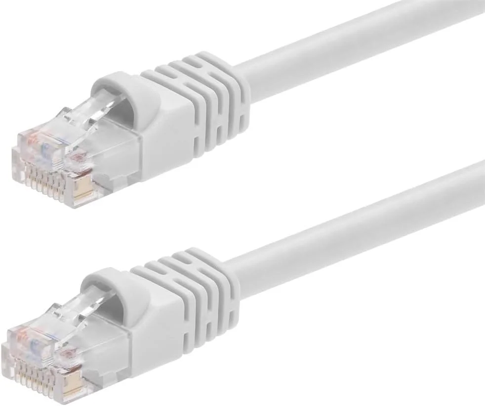 کابل شبکه اترنت Cat6 UTP با سیم مسی خالص Monoprice، طول 6 متر، 24AWG - سفید