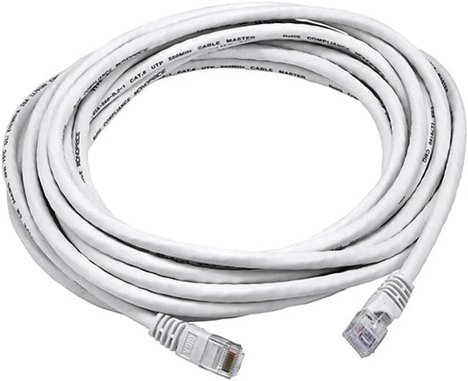 کابل شبکه اترنت Cat6 UTP با سیم مسی خالص Monoprice، طول 6 متر، 24AWG - سفید کابل شبکه اترنت Cat6 UTP با سیم مسی خالص Monoprice، طول 6 متر، 24AWG - سفید