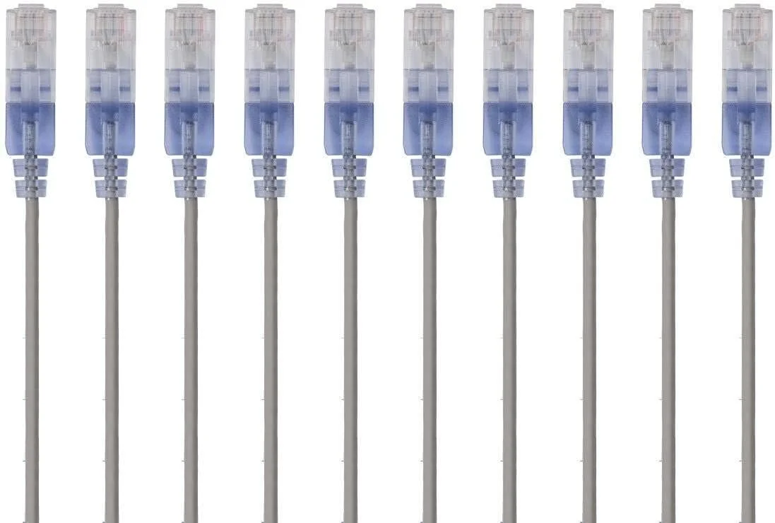 کابل شبکه پچ Cat6A موناپرایس - 12.7 سانتی متر - آبی | سیم اینترنت شبکه - RJ45، 550 مگاهرتز، UTP، سیم مسی خالص، 10G، 30AWG، بسته 10 عددی - سری SlimRun کابل شبکه پچ Cat6A موناپرایس - 12.7 سانتی متر - آبی | سیم اینترنت شبکه - RJ45، 550 مگاهرتز، UTP، سیم مسی خالص، 10G، 30AWG، بسته 10 عددی - سری SlimRun