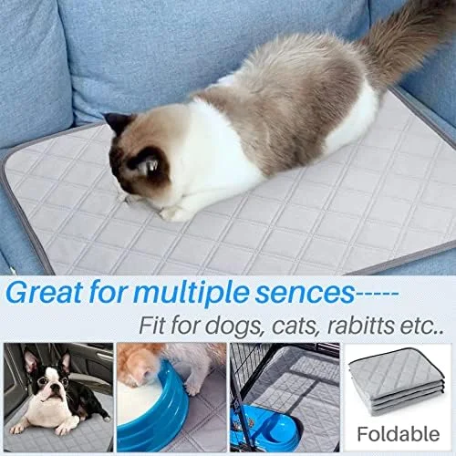 پدهای ادرار قابل استفاده مجدد Kalevel برای سگ های کوچک، گربه ها، خرگوش ها و خوکچه های هندی، قابل شستشو، ضد آب، ضد لغزش، فوق العاده جاذب