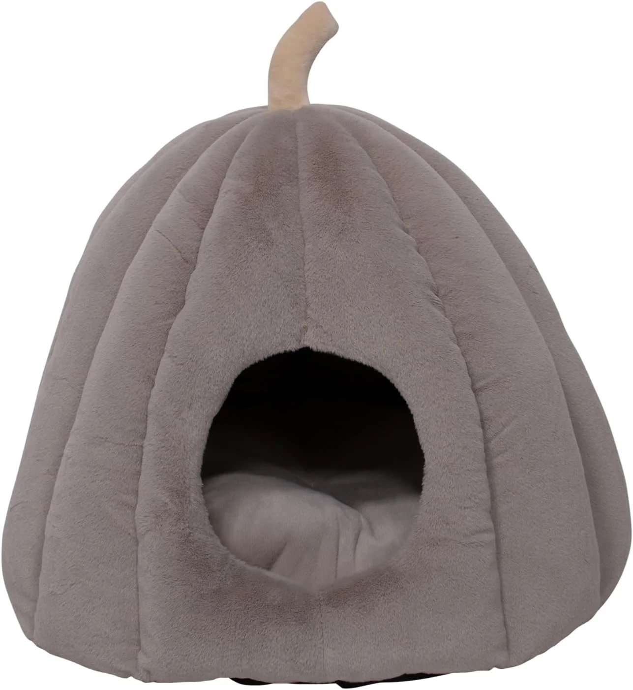 ایگلو مدرن حیوانات کوچک جک اند وانیلا، طراحی شیک و راحت، تمیز کردن آسان، ابعاد قطر 48 x 35 سانتی متر، رنگ لاته، مدل لوکس