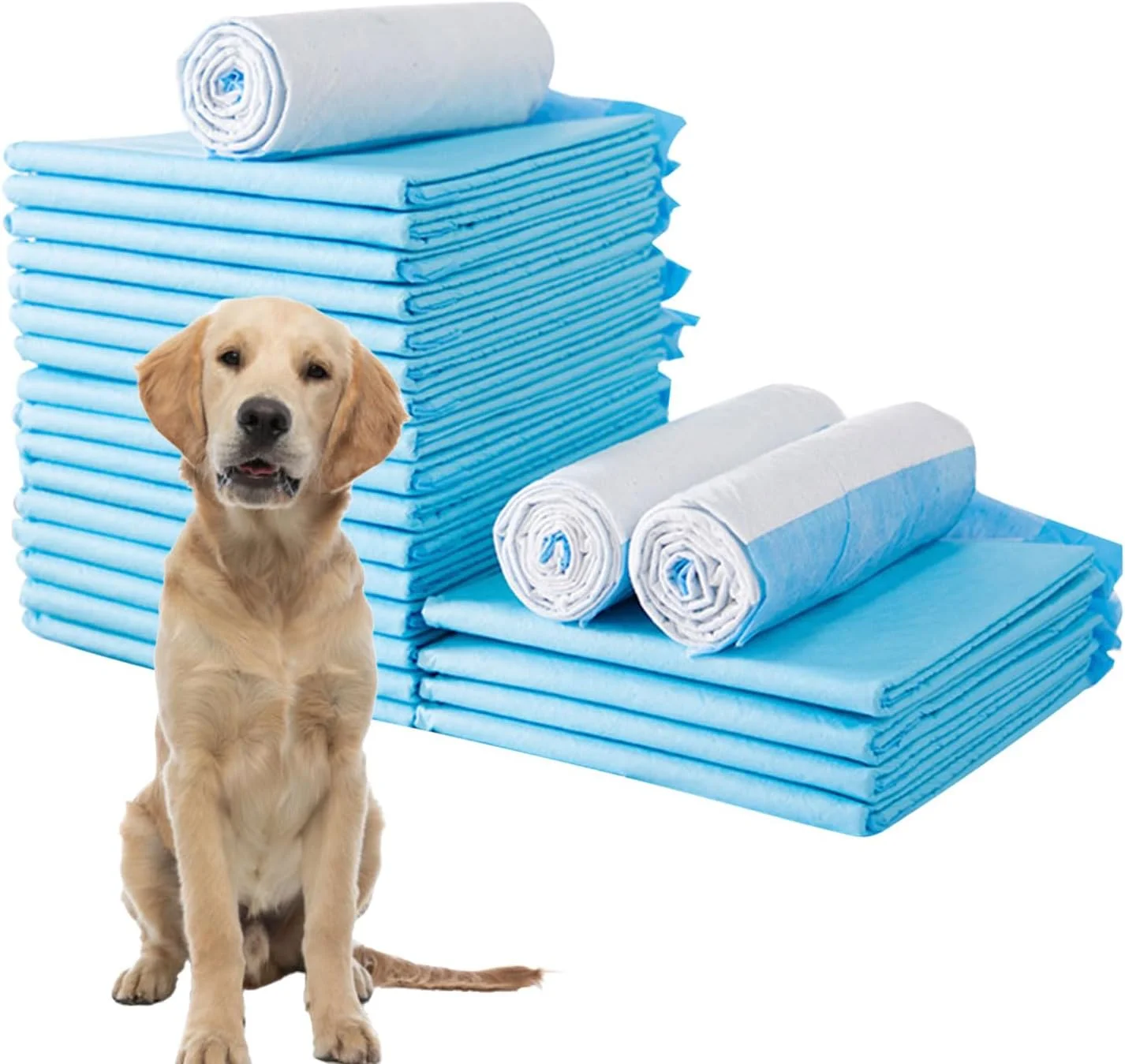 پد ادرار هلِمی برای حیوانات خانگی، پد ادرار سگ، پد جاذب ضخیم شده برای نوزاد، پد بهداشتی غیر قابل نشت و ضد بو برای توالت حیوانات خانگی