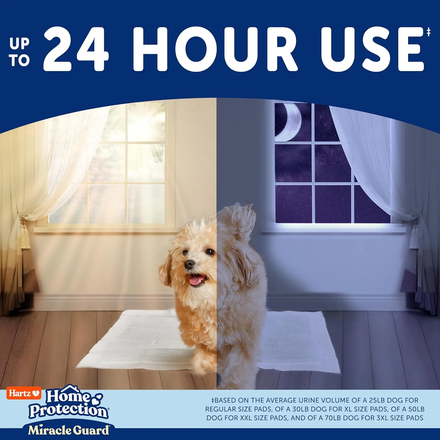 پدهای محافظ خانگی هارتز، سایز معمولی، 25 عددی پدهای محافظ خانگی هارتز، سایز معمولی، 25 عددی