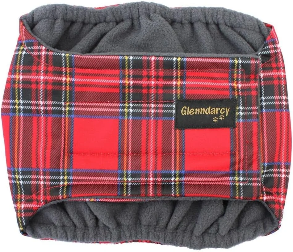 باند شکمی سگ نر گلندارسی I بی اختیاری ادرار I طرح سلطنتی استوارت سایز مدیوم بلند (فقط باند)