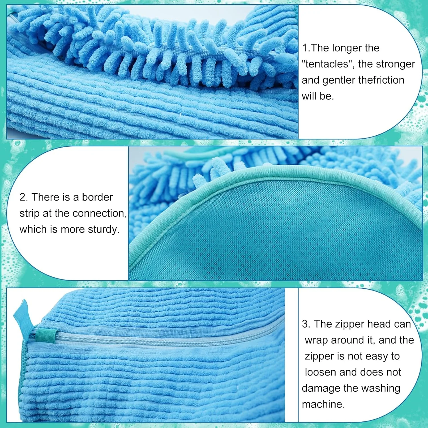 کیسه شستشوی کفش، کیسه لباسشویی کفش برای ماشین لباسشویی و خشک کن، کیسه ماشین لباسشویی کفش مخملی زیپ دار بادوام و قابل استفاده مجدد برای کفش، کفش ورزشی، کفش تنیس، دمپایی آبی 1 عدد